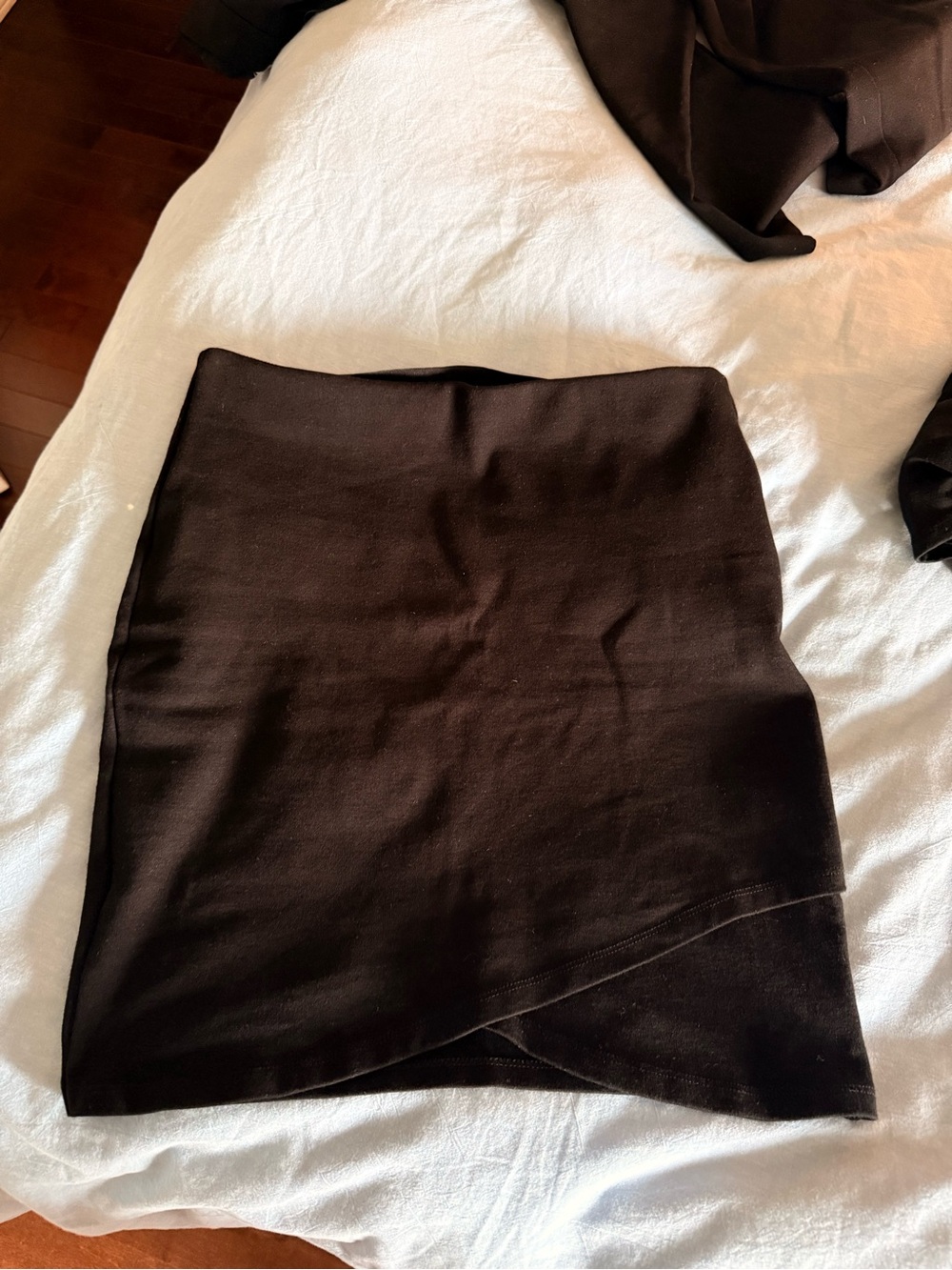 Classic black Wrap-Front Women's Skirt